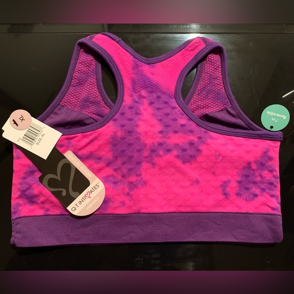 QT Intimates Double Dare Reversible Sports Bra Size XL NWT - Picture 3 of 3